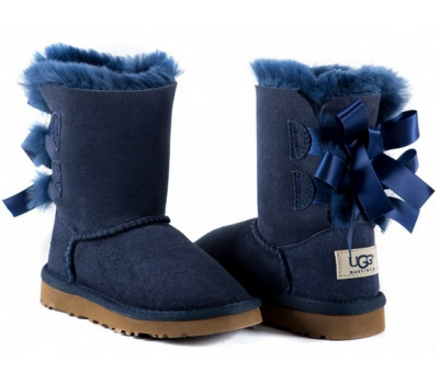 UGG KIDS BAILEY BOW NAVY