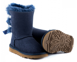 UGG KIDS BAILEY BOW NAVY