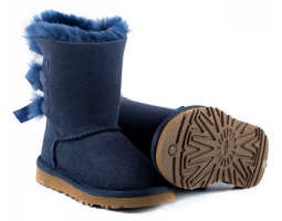 UGG KIDS BAILEY BOW NAVY