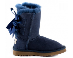 UGG KIDS BAILEY BOW NAVY