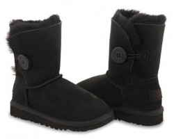 UGG KIDS BAILEY BUTTON BLACK