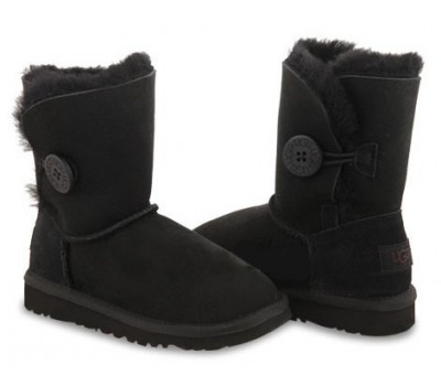 UGG KIDS BAILEY BUTTON BLACK