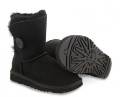 UGG KIDS BAILEY BUTTON BLACK