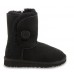 UGG KIDS BAILEY BUTTON BLACK