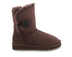 UGG KIDS BAILEY BUTTON CHOCOLATE