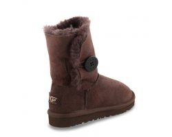 UGG KIDS BAILEY BUTTON CHOCOLATE