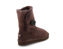 UGG KIDS BAILEY BUTTON CHOCOLATE