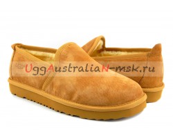 UGG MENS SLIP-ON NEWMAN CHESTNUT