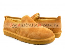 UGG MENS SLIP-ON NEWMAN CHESTNUT