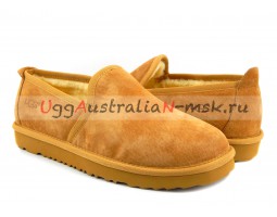 UGG MENS SLIP-ON NEWMAN CHESTNUT