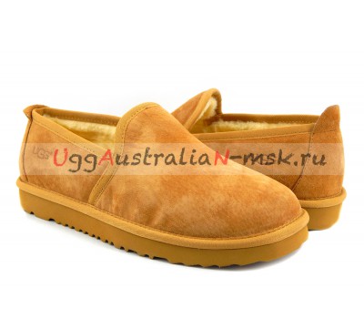 UGG MENS SLIP-ON NEWMAN CHESTNUT