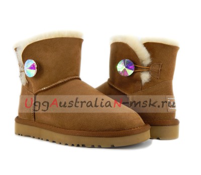 UGG MINI BAILEY BLING NEW CHESTNUT