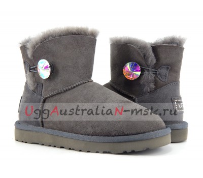 UGG MINI BAILEY BLING NEW GREY