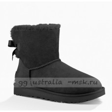 UGG MINI BAILEY BOW II BLACK