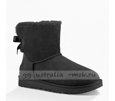 UGG MINI BAILEY BOW II BLACK