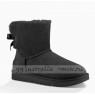 UGG MINI BAILEY BOW II BLACK