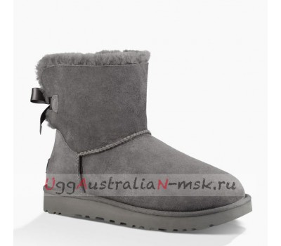 UGG MINI BAILEY BOW II GREY