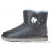 UGG MINI BAILEY BUTTON BLING METALLIC GREY