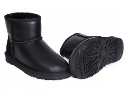 UGG MENS CLASSIC MINI METALLIC BLACK