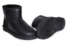 UGG MENS CLASSIC MINI METALLIC BLACK