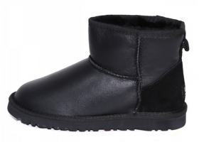 UGG MENS CLASSIC MINI METALLIC BLACK