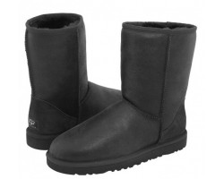 UGG MENS CLASSIC SHORT METALLIC BLACK