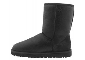 UGG MENS CLASSIC SHORT METALLIC BLACK