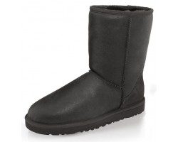 UGG MENS CLASSIC SHORT METALLIC BLACK ( BIG SIZE)