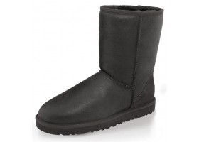 UGG MENS CLASSIC SHORT METALLIC BLACK