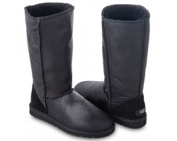 UGG TALL METALLIC BLACK