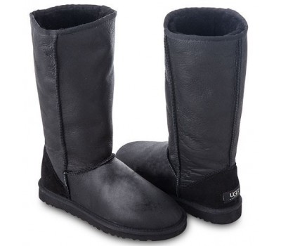 UGG TALL METALLIC BLACK