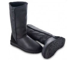 UGG TALL METALLIC BLACK