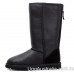 UGG TALL ZIP METALLIC BLACK