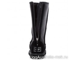 UGG TALL ZIP METALLIC BLACK