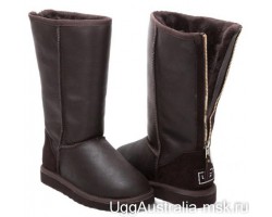 UGG TALL ZIP METALLIC CHOCOLATE