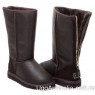 UGG TALL ZIP METALLIC CHOCOLATE