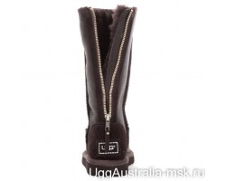 UGG TALL ZIP METALLIC CHOCOLATE