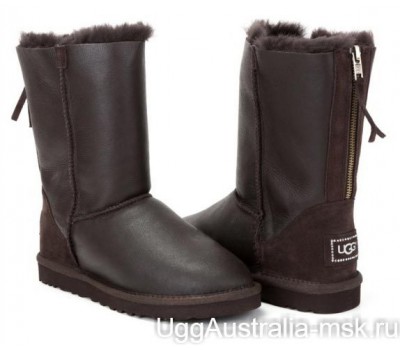 UGG ZIP METALLIC CHOCOLATE