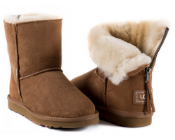 UGG ZIP MINI CHESTNUT