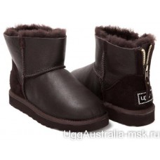 UGG ZIP MINI METALLIC CHOCOLATE