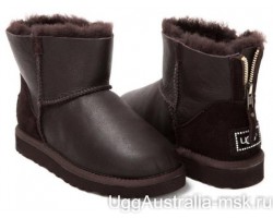 UGG ZIP MINI METALLIC CHOCOLATE