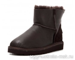 UGG ZIP MINI METALLIC CHOCOLATE