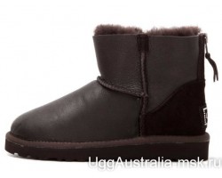 UGG ZIP MINI METALLIC CHOCOLATE