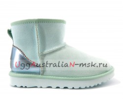 UGG CLASSIC MINI II METALLIC ICEBERG