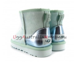 UGG CLASSIC MINI II METALLIC ICEBERG