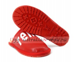 UGG SLIPPER SUPREME LOUIS VUITTON RED