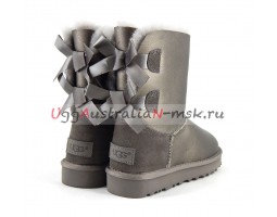 UGG BAILEY BOW II SHORT METALLIC PEWTER