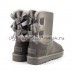 UGG BAILEY BOW II SHORT METALLIC PEWTER