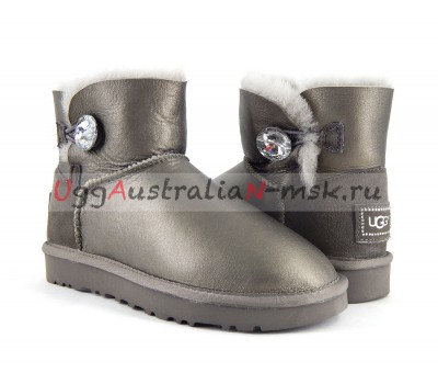 UGG BAILEY BLING MINI II METALLIC PEWTER