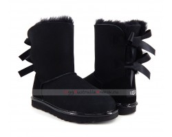 UGG BAILEY BOW II METALLIC BLACK